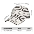 thumbnail image 2 of Salouo Anchors and Ropes for Unisex-Adult Baseball Cap Golf Dad Hat Outdoor Cap Mountain Dad Hat Adjustable Fit Sports Hat for Men & Women, 2 of 6