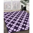 thumbnail image 2 of Ahgly Company Indoor Round Patterned Dark Purple Area Rugs, 8' Round, 2 of 6