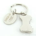 thumbnail image 2 of Ford F-150 Dog Bone Shaped Key Chain With Id Tag (Chrome), 2 of 4
