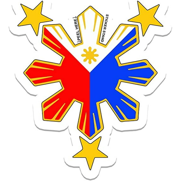 Philippine Flag Sun Car Decal/Stickers