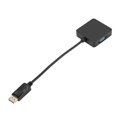 thumbnail image 3 of Ficarrico 3 en 1 DP DisplayPort macho a VGA DVI HDMI hembra Cable adaptador convertidor para PC, 3 of 8
