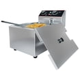 thumbnail image 1 of Bingirl Friteuse Électrique Commerciale de Comptoir en Acier Inoxydable 6 L avec Panier Détachable, Couvercle et Contrôle de Température Réglable - Panier Simple pour la Maison et le Restaurant, 1 of 6