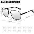 thumbnail image 5 of Joopin Photochromic Aviation Sunglasses with Spring Hinges for Men Women UV400 Protection, 5 of 7
