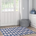 thumbnail image 4 of Seabourne 3' x 5' Washable Accent Rug, Ivory and Blue, 4 of 7
