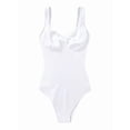 thumbnail image 2 of Women'S 3 Piece Bodysuits Ribbed Sleeveless Shapewear Tank Tops 2026 Summer Leotard White L, 2 of 5