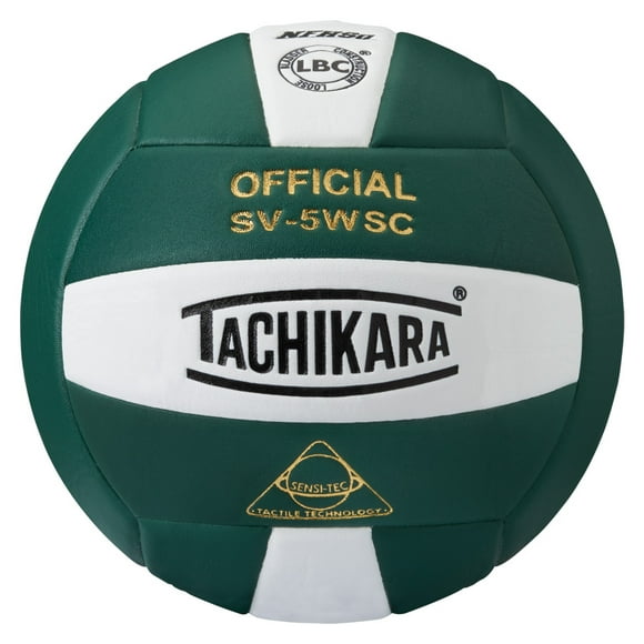 Tachikara SV5WSC Sensi-Tec Composite Volleyball (Dark Green White)