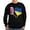 Black, variant on CafePress - Loving USA Ukraine Flag Heart Ukrainian Sweatshirt - Classic Crew Neck Sweatshirt