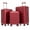 Red, variant on SONGMY Luggage Sets, ABS Hardside Combination Lock Spinner Wheels Lightweight Lock