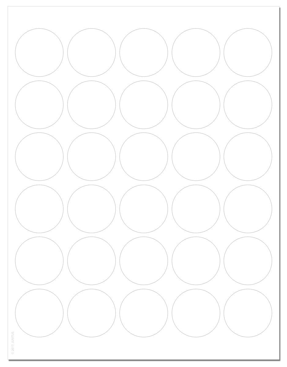 1.5 Circle Label Template