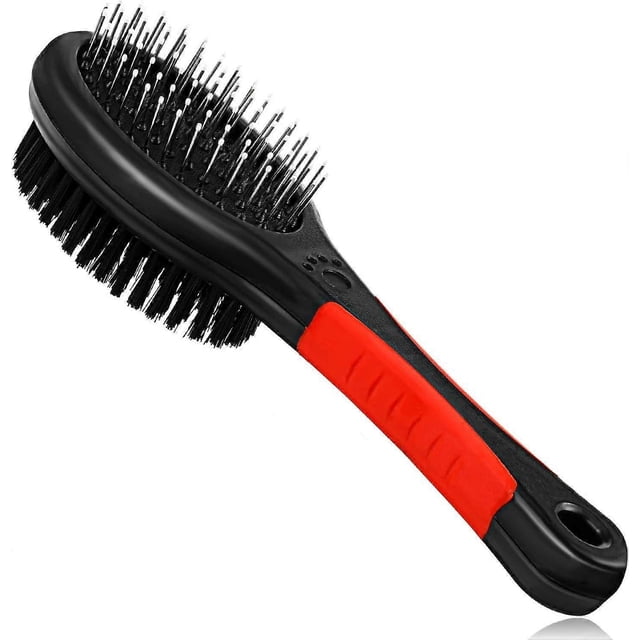 2Pcs Double Sided Pet Grooming Brush Double Sided Pet Slicker Brush Comb