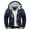 Dark Blue, variant on Quinlirra Mens Jacket Mens Hoodie Winter Warm Villus Zipper Sweater Jacket Outwear Coat
