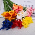 thumbnail image 4 of Nvzi 20 flores artificiales de seda color atardecer de 34 cm para el Día de la Madre, hogar, cocina y boda., 4 of 4
