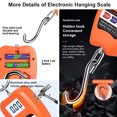 thumbnail image 6 of Digital Hanging Scale Weight 440lb Limit Electronic Crane Scale with Hook Portable Weighting Tool for Luggage Fishing Food Grain, 6 of 6