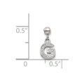 thumbnail image 3 of 925 Sterling Silver Mio Memento Dangle Letter G Charm Pendant; for Adults and Teens; for Women and Men, 3 of 3