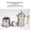 thumbnail image 4 of Langgg Stainless Steel Coffee Percolator Highly Polished Coffee Kettle For Home Office, 4 of 7