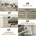 thumbnail image 6 of KTENME Shoe Storage Cabinet with 2 Flip Drawers, Freestanding Hidden Slim Shoe Organizer Cabinet with Hooks for Foyer, Hallway, Garage, 6 of 8