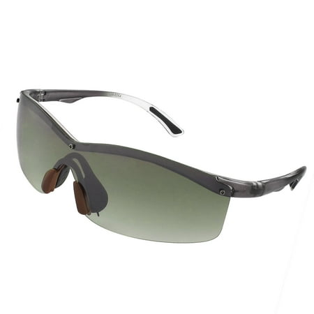 Unique Bargains Gray Half Rimless Nose Pad Decor Single Bridge Tinted Lens Sunglasses Eyeglasses