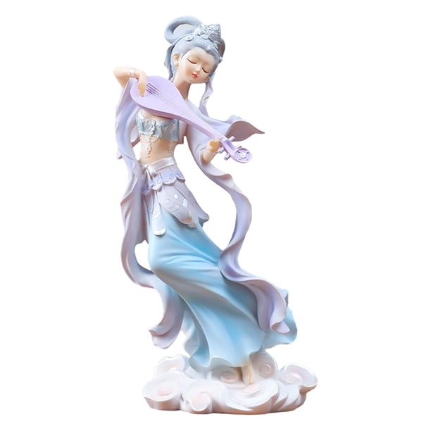Figura de niña china, estatua de resina coleccionable de Dunhuang, regalo para decoración de mesa. Estilo A