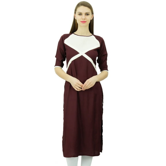 Phagun Ladies Tunic Cotton Indian Designer Kurti Straight Kurta