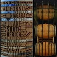 thumbnail image 2 of Wolk, Lisa 12x12 Black Ornate Wood Framed with Double Matting Museum Art Print Titled - Wines Around the World, 2 of 4