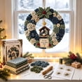 thumbnail image 4 of 3D Fabric Poke Wreath DIY Kit, Christmas Wreath DIY Kits for Adults | 3D Fabric Poke Art Craft Kit, Beginner-Friendly Holiday Wreath Making Kit & Door Decor, Christmas Decorations, 4 of 6