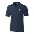 thumbnail image 2 of Men's Cutter & Buck Navy Houston Oilers Advantage Tri-Blend Pique Big & Tall Throwback Polo, 2 of 3