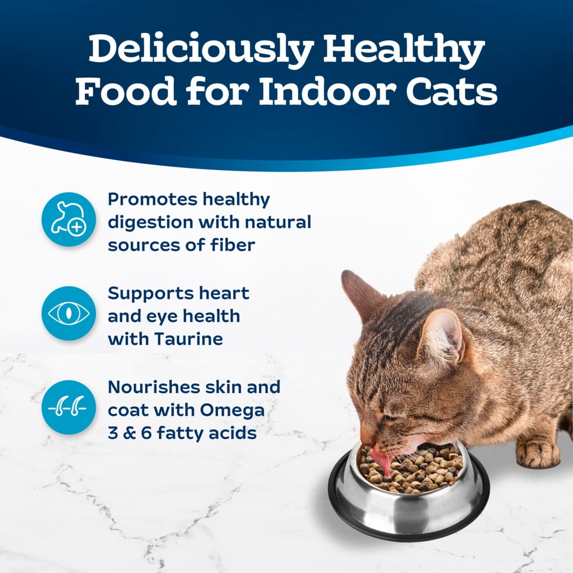 Blue Buffalo Tastefuls Adult Dry Cat Food Indoor Formula, Chicken & Brown Rice Recipe, 22-lb Bag
