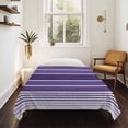 thumbnail image 4 of Purple Ombre Stripe Large Tapestry for Bedroom Wall Hanging Tapestry, Farmhouse Striped Gradient Ceiling Backdrop Tapestries Poster Blanket Wall Decor for Teens Room Living Room Dorm 85" x 90", 4 of 8