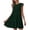 Green, variant on IROINNID Women's Sleeveless Fit&Flare Dress Round Neckline Casual Patchwork Pleats Dress Strapless Cap Solid Color Dress