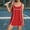 B179 Red womens summer dresses clearance under $5, variant on Women Dresses under $10! Xqxayjr Workout Gym Tennis Dresses for Women Summer Sleeveless Boat Neck Color Block Athletic Mini Tank Dress Petite Loose Fit Sundres