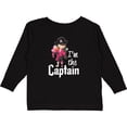 thumbnail image 3 of Inktastic I'm the Captain Pirate Girl Girls Long Sleeve Toddler T-Shirt, 3 of 5