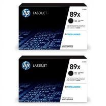 HP 89X High-Yield Black Toner Cartridges, Pack Of 2, CF289X