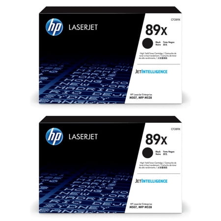 UPC: 0688099527662 | HP 89X High-Yield Black Toner Cartridges  Pack Of 2  CF289X