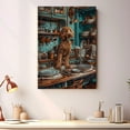 thumbnail image 4 of Funny Dog Kitchen Wall Art - Dining Room Wall Decor - Harrier Cooking Food Canvas Prints for Farmhouse Kitchen Decor, Modern Restaurant Painting Artwork, 4 of 6