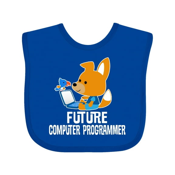 Inktastic Future Computer Programmer Boys Baby Bib