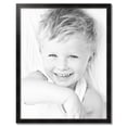 thumbnail image 2 of ArtToFrames 32" x 41" Honors Black with Silver Picture Frame, 32x41 inch Black Wood Poster Frame (WOM-5157),  Pack, 2 of 7