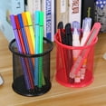 Wire Mesh Pen Holder Storage Cup,Metal Pencil Holder Cup Makeup Brush Holders,Office Accessories