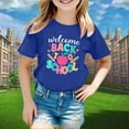 thumbnail image 2 of LEKDFST Happy First Day of School Shirts for Boys Girls Pre Kindergarten 1st 2nd 3rd Grade Back to School T-Shirt Unisex Kids Tee Top Blue 9-10 Years, 2 of 4