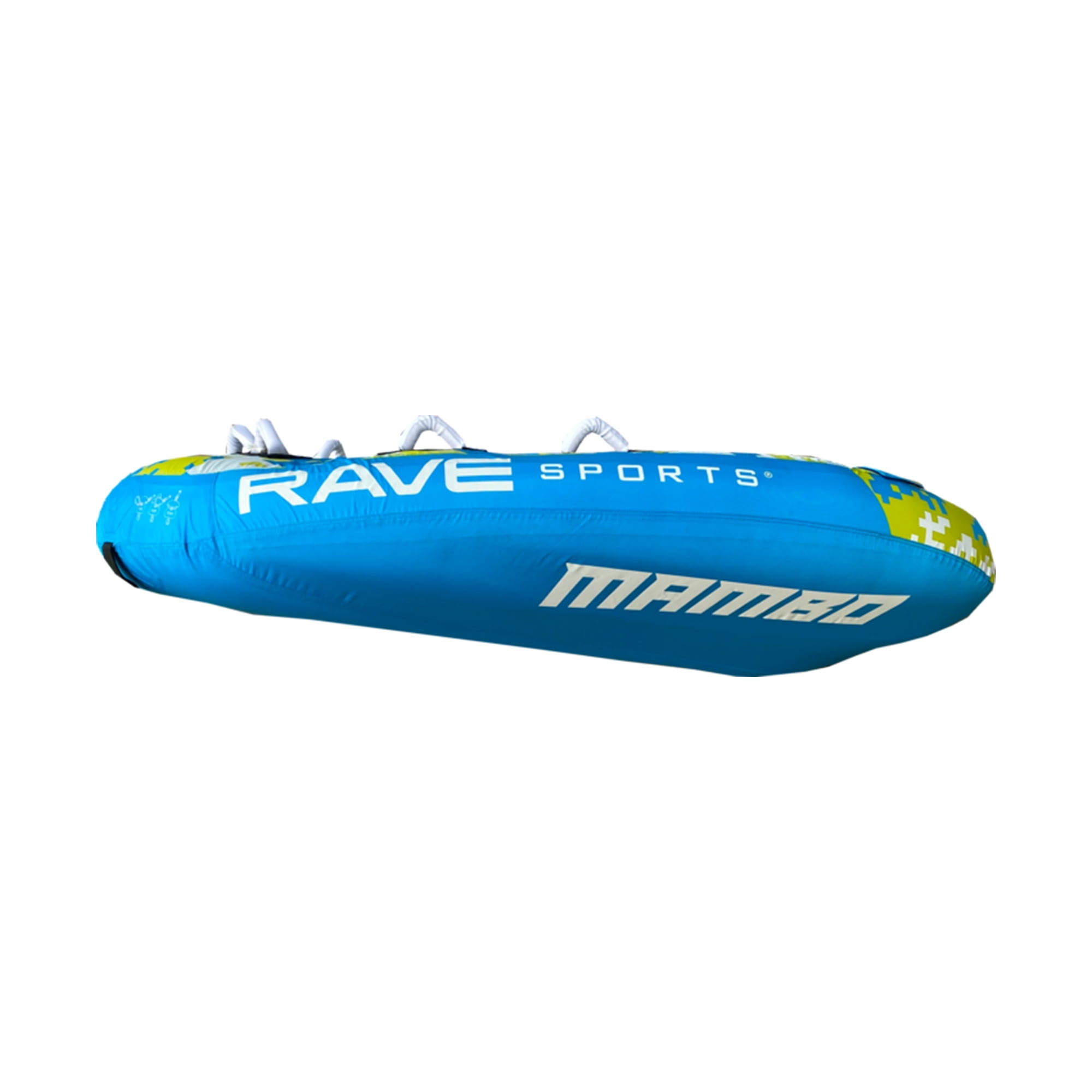 RAVE Sports Mambo 3 Rider Nylon Inflatable Towable Tube Float, Blue