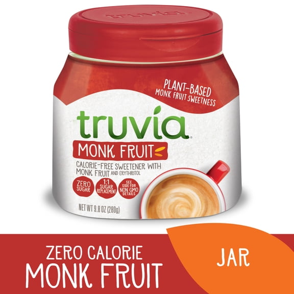 Truvia® Calorie-Free Sweetener Jar from Monk Fruit (9.8 oz Jar)