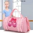 thumbnail image 2 of Cute toddler,Ballet Bag For Little Girl Ballet Bag Small Duffle Bag Backpack Gym Bag For Girls (Pink Shoes) 32*19*19cm, 2 of 7