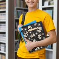 thumbnail image 5 of HELLHERO Skulls Celestial Symbols Vintage Book Sleeve Protector Pouch with Decorative Design Waterproof Polyester for Librarian Books, Magazines 11.4 X 8.66 Inch, 5 of 8
