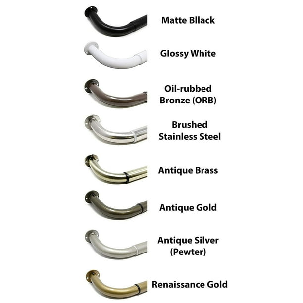 YouLoveIt Wrap Around Window Curtain Rod Wrap Around Curtain Rods for