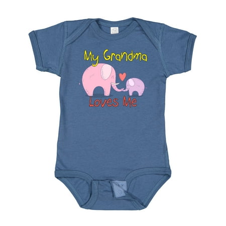 

Inktastic My Grandma Loves Me Gift Baby Boy or Baby Girl Bodysuit