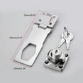 thumbnail image 3 of Small Hasp & Handle Metal Lock Hasp Door Buckle Security Door Clasp Knob Shed Locks for Cabinets Cupboard Drawer Gate, 3 of 8