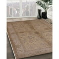 thumbnail image 2 of Ahgly Company Indoor Square Mid-Century Modern Dark Gold Brown Oriental Area Rugs, 4' Square, 2 of 6