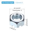 thumbnail image 2 of Écrou Hexagonal 9/16 Pouces-12, Grade 6.8 Acier Carbone, Argent, Lot de 1, 2 of 5