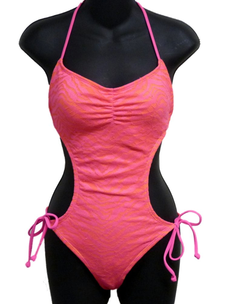 hot pink monokini