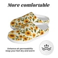thumbnail image 6 of Yiaed Classical Cute Sunflower Print Slippers Fuzzy Warm Cozy Slippers Non Slip House Slippers For Indoor Outdoor Slippers House Slippers-37/38, 6 of 7