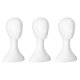 thumbnail image 1 of 3X Lady Peluca Alta Cabeza de PlÁStico Cabeza Modelo Femenino Cabeza Blanca, 1 of 3